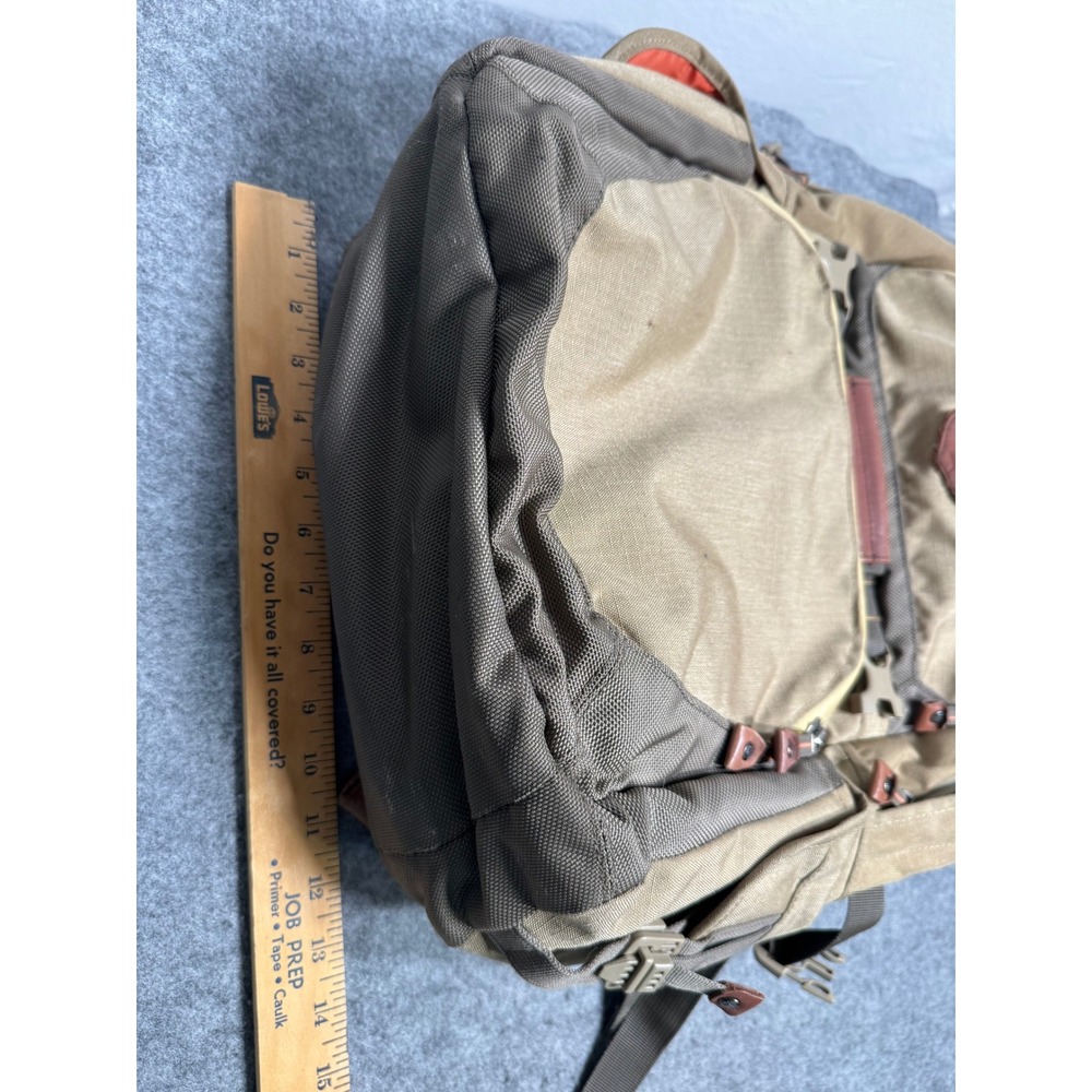 Eddie Bauer Adventurer All-Around Backpack Leather & Nylon Leather Accents - Picture 7 of 9